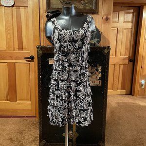 Lulu B Cha Cha Dress XS Stretch Ruffle UPF Cooling Resort NWOT